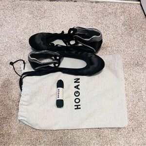 Hogan 100% Brand New Black Sneaker Ballet Flats Size 37